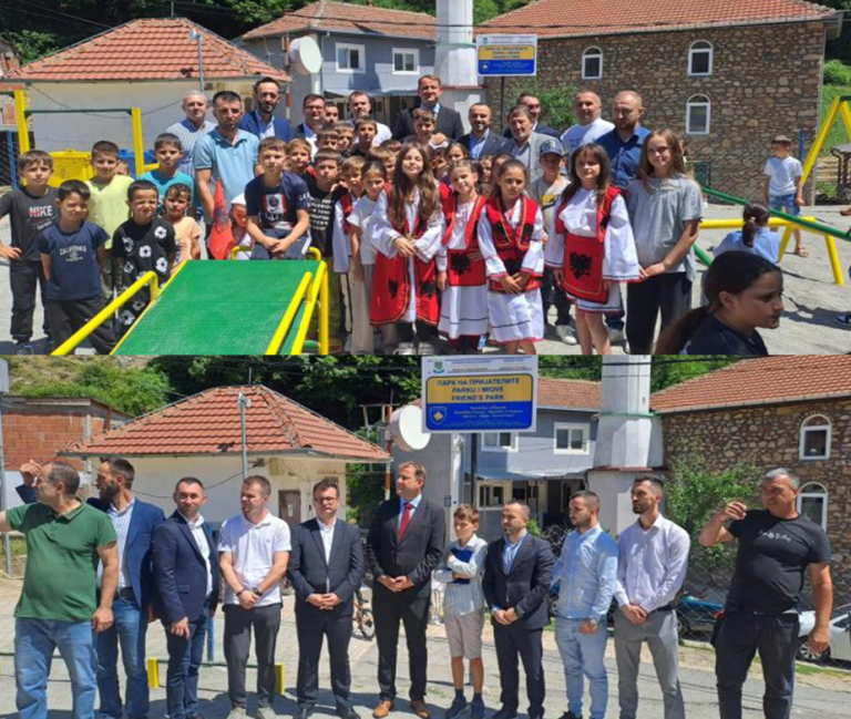 Përurohet “Parku i Miqve” në Çashkë, donacion nga Qeveria e Kosovës