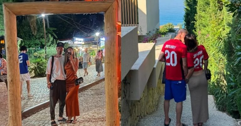Clevio publikon për herë të parë fotografi me partneren